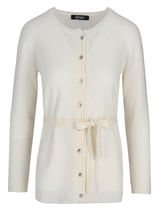 cashmere cardigan coreana lunga con laccetto