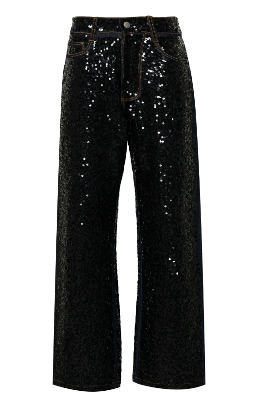 Guff sequin-embellished straight jeans