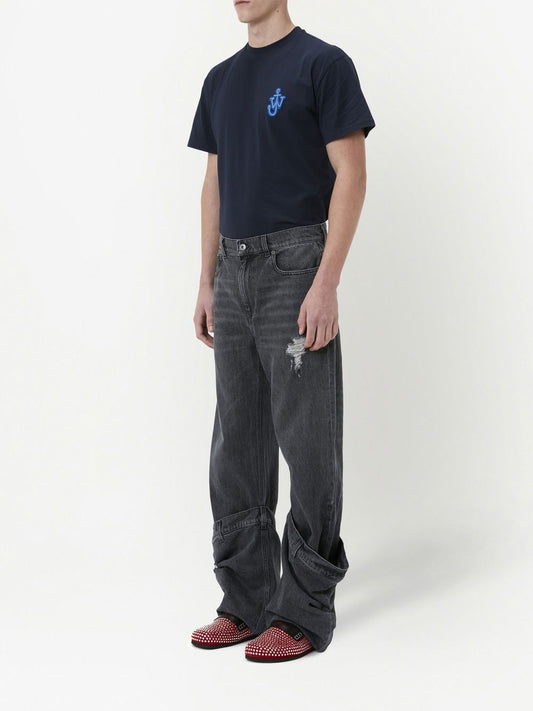 distressed Bucket jeans