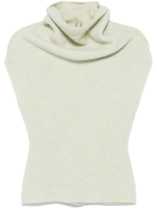 Crater turtleneck knitted top