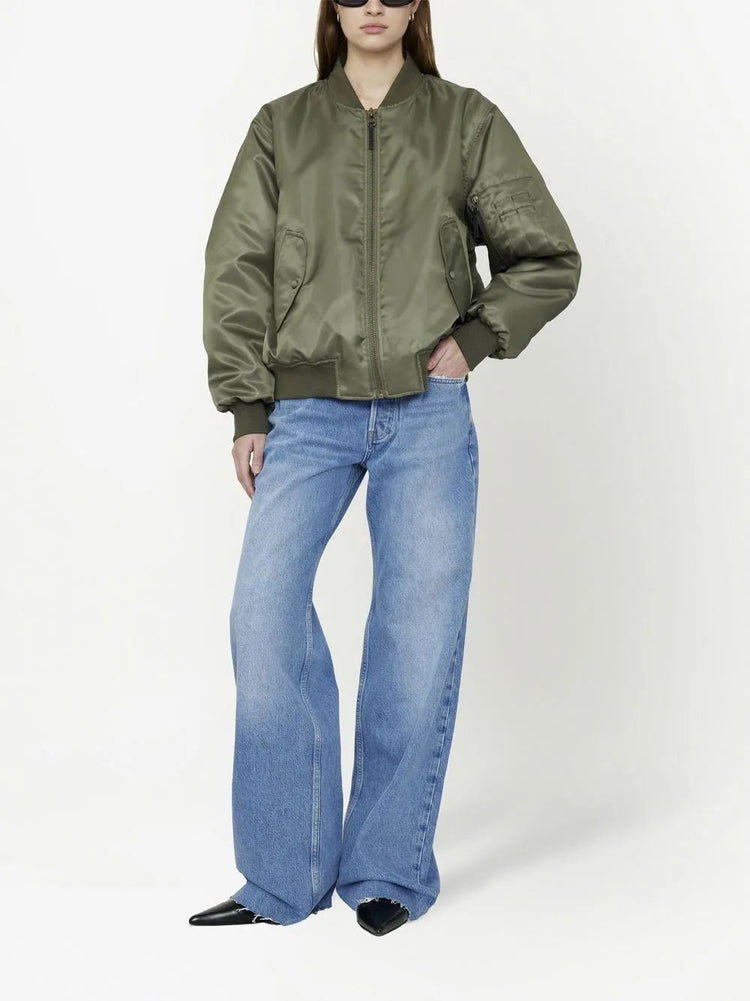 LEON BOMBER  ARMY GREEN