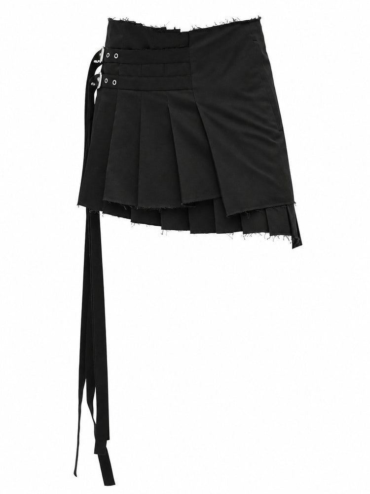 TABEA MINI WRAP KILT SKIRT COTTON TWILL