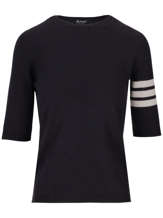 LA ROSE 3/4 merino wool knitwear