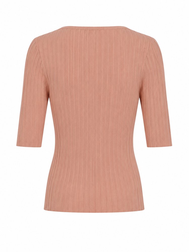 LA ROSE V neck cash/silk cream