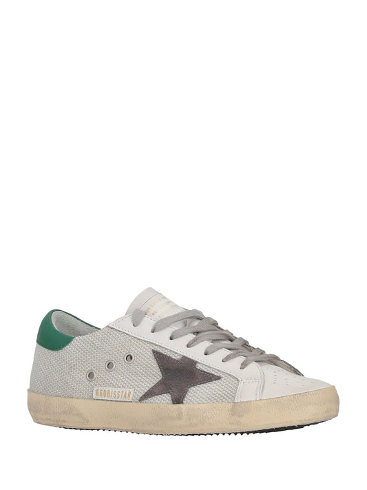 SUPER-STAR NET UPPER FORATED LEATHER TOE SUEDE STAR LEATHER HEEL