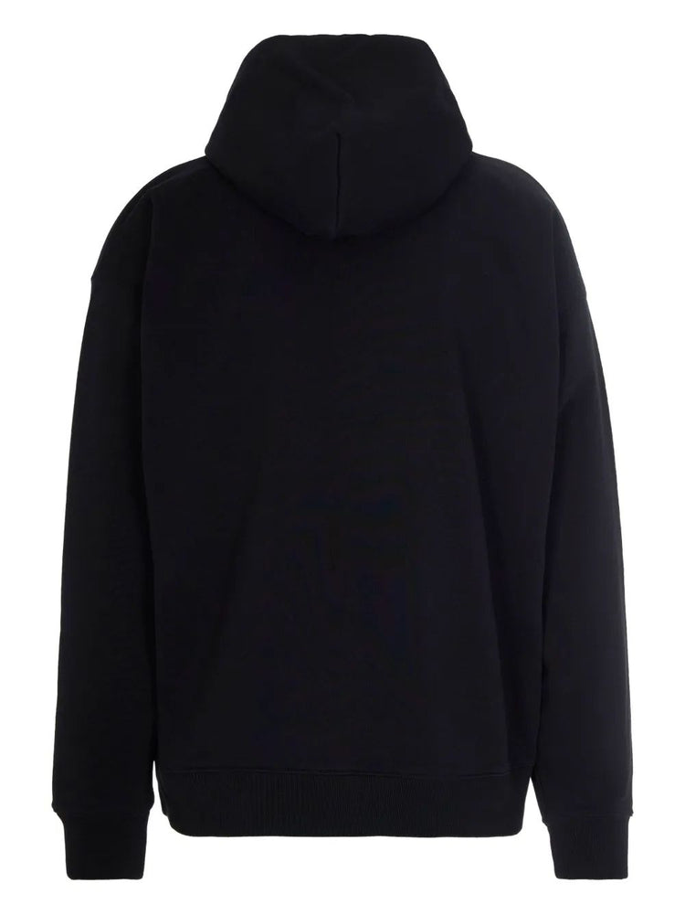 STATEMENT SKATE HOODIE BLACK - WHITE