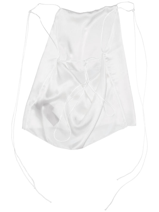 Heda slip open back top satin