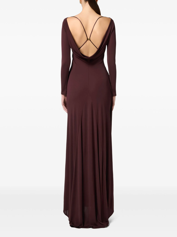 draped jersey gown