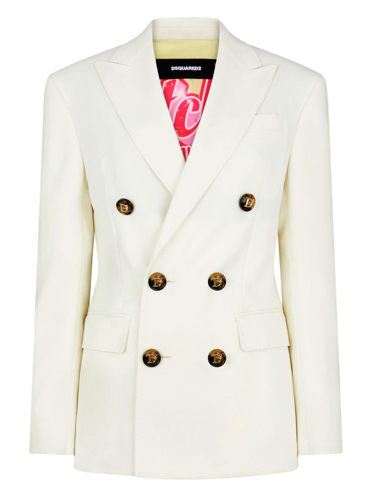 double-breast notched-lapel suit