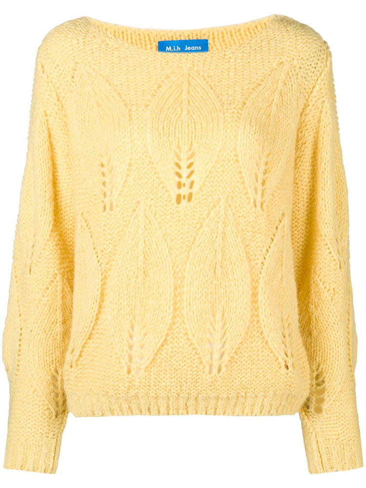 M.I.H. Lacey leaf knit sweater