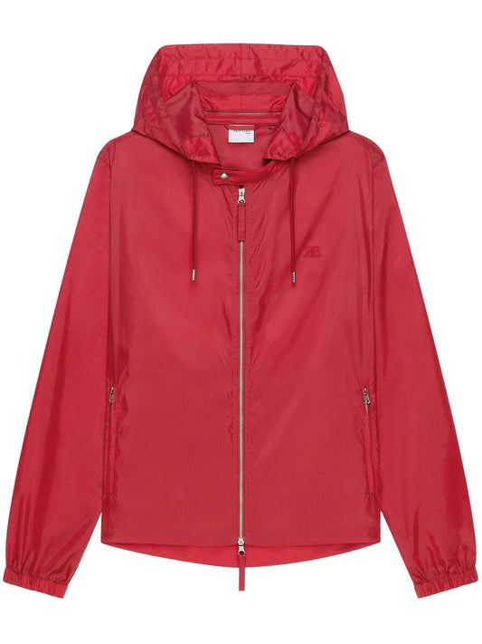 AC hooded windbreaker