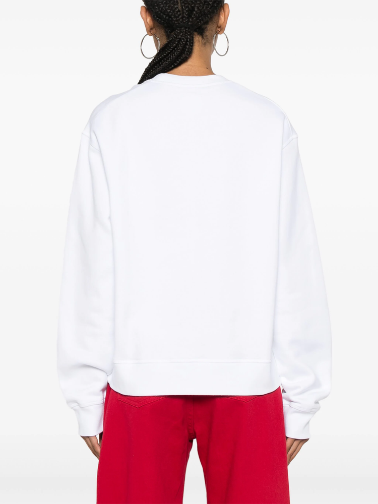 appliqué-logo cotton sweatshirt