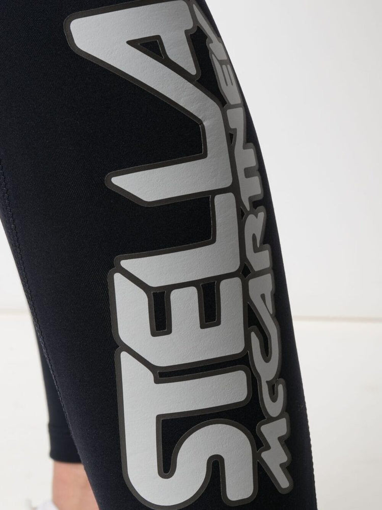 STELLA MCCARTNEY logo-print scuba leggings