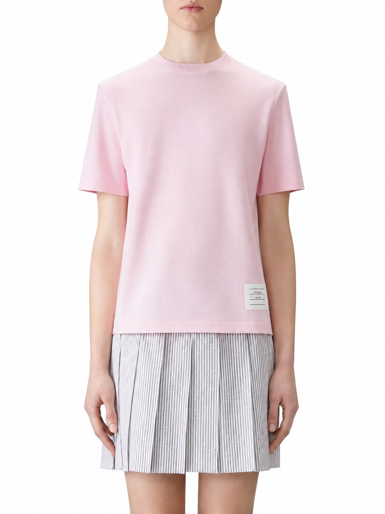 SHORT SLEEVE TEE W/ ENGINEERED 4 BAR STRIPE IN CLASSIC PIQUE