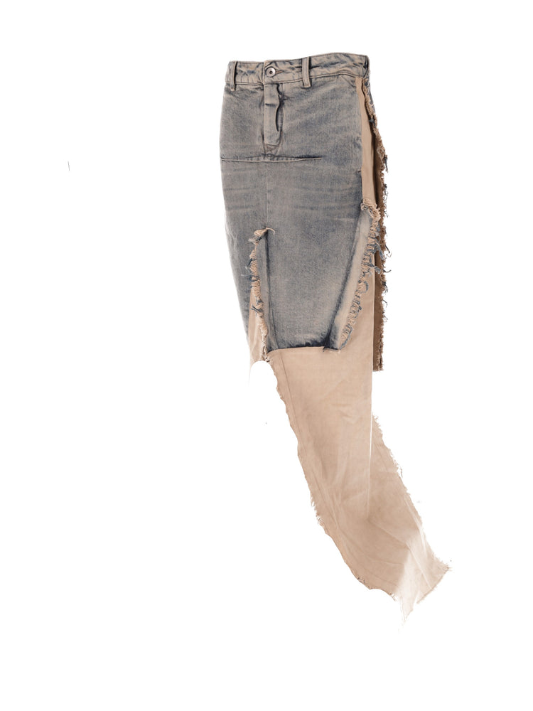 DENIM SLICED SKIRT