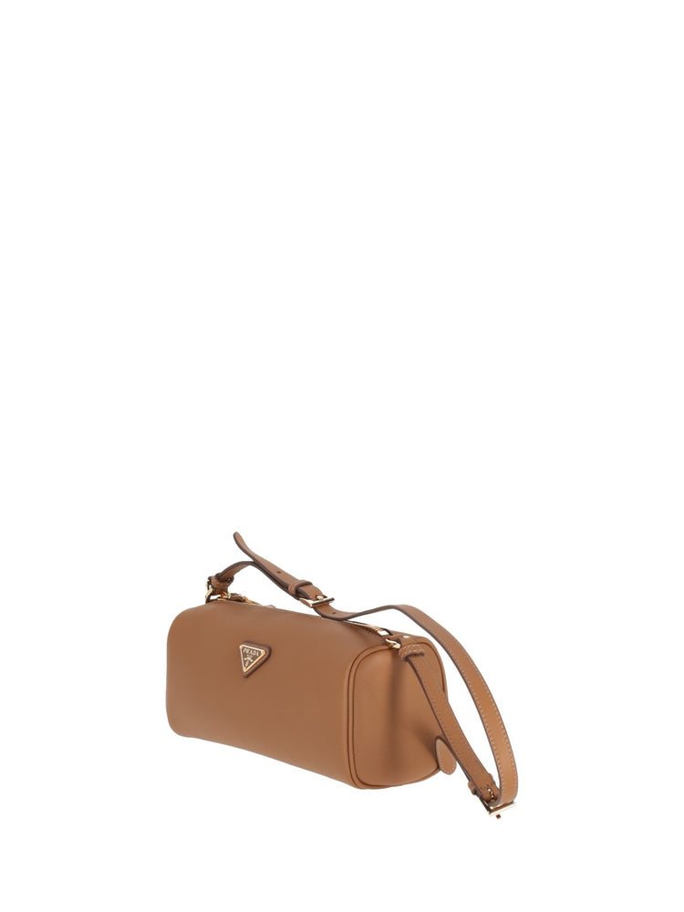 triangle-logo shoulder bag