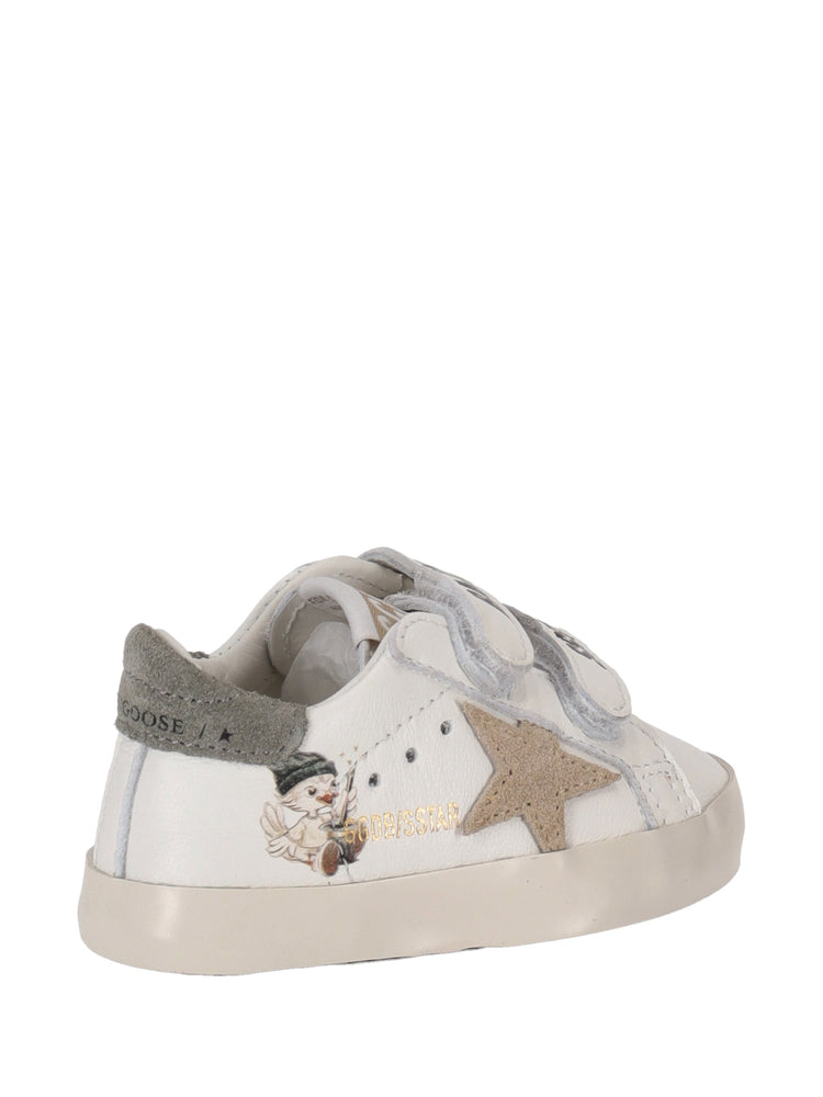BABY SCHOOL NAPPA UPPER WITH PRINT AND SIGNATURE SUEDE STAR AND HEEL