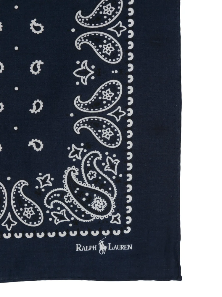 paisley-print bandana scarf