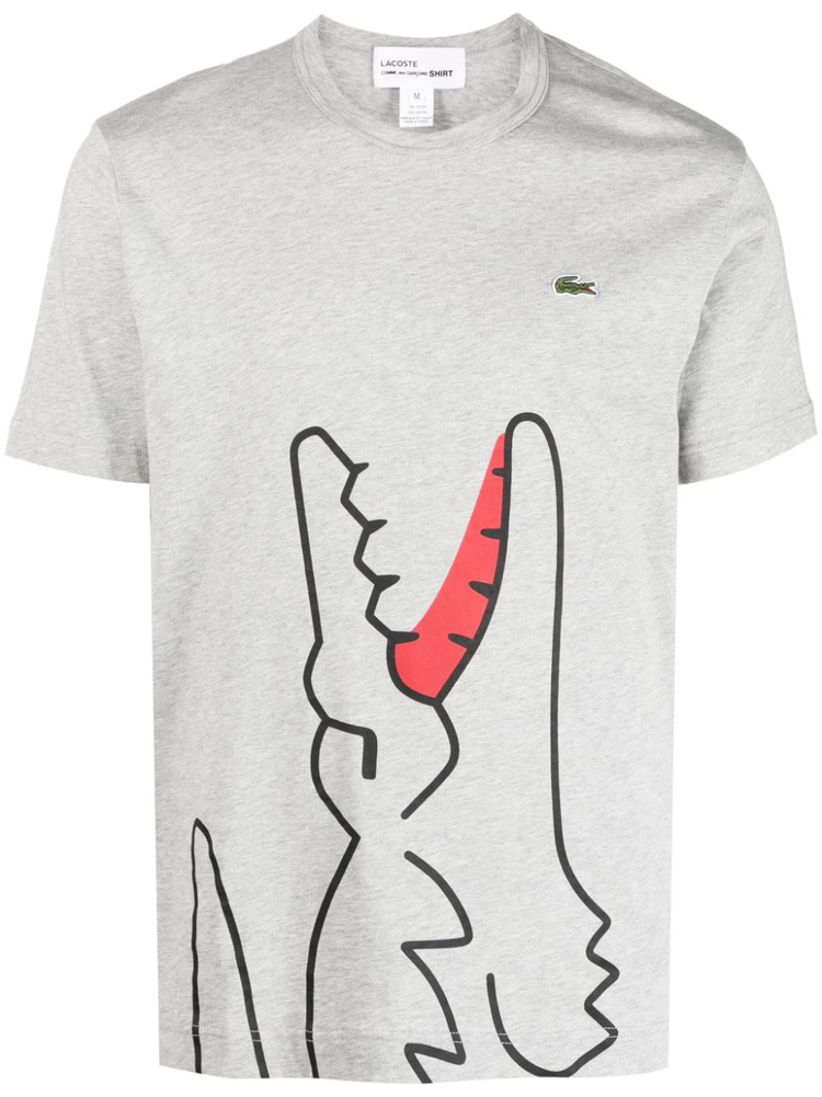 x Lacoste logo-patch cotton T-shirt