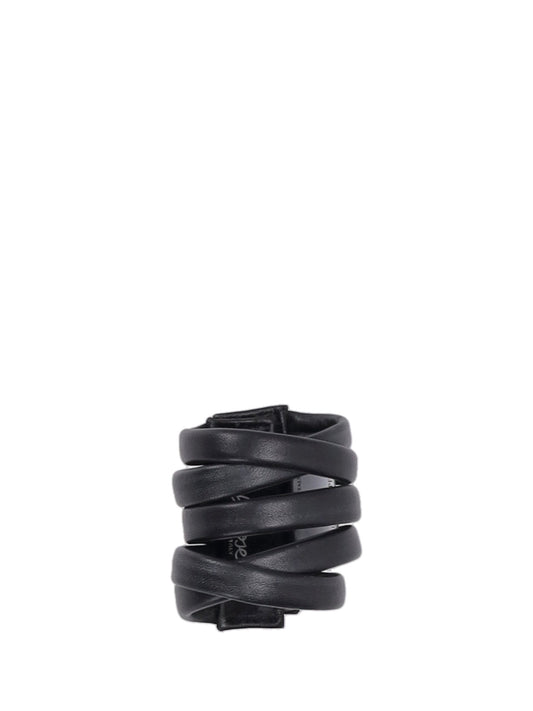 Bracciale 5 giri vera pelle