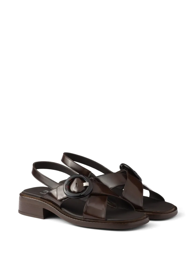 buckled sandals