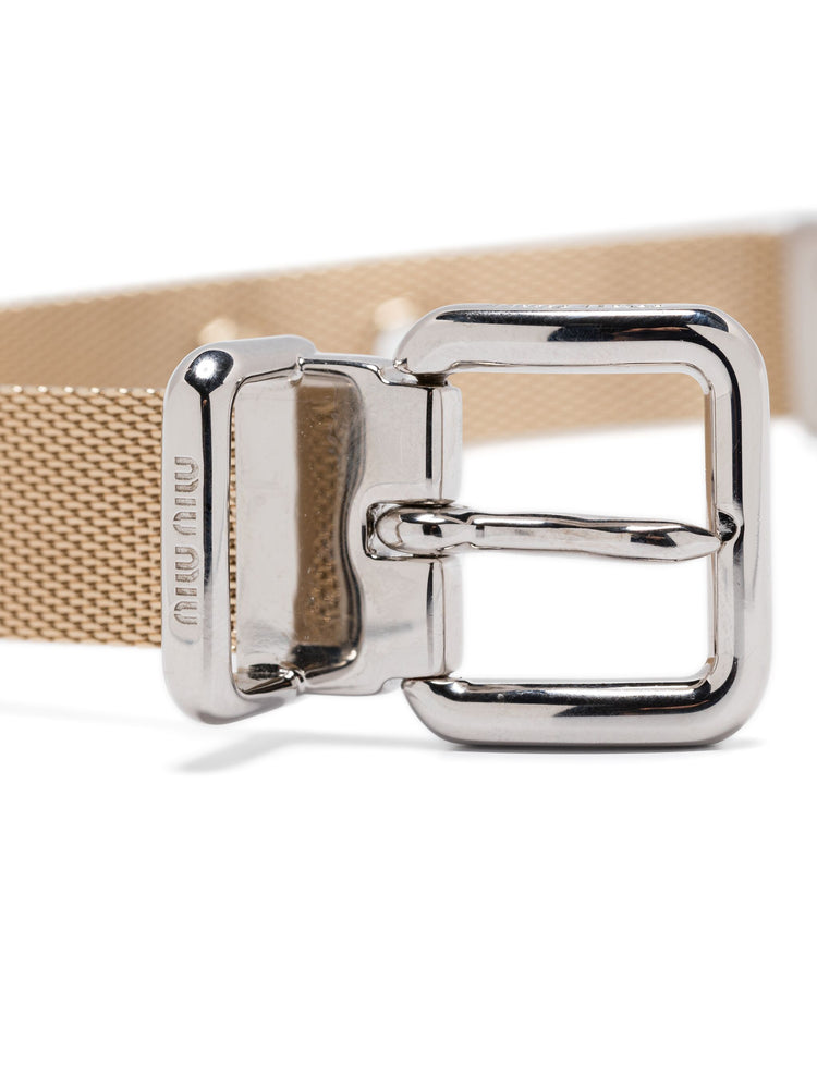 two-tone buckle bracelet