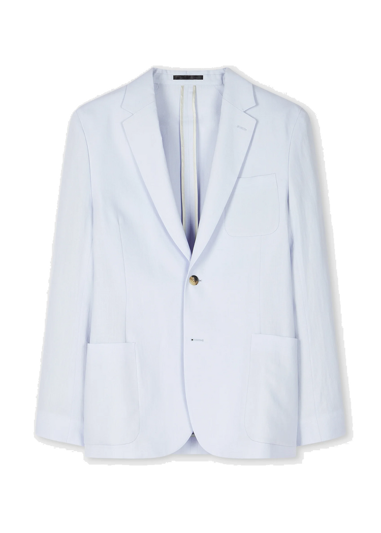 linen buttoned jacket