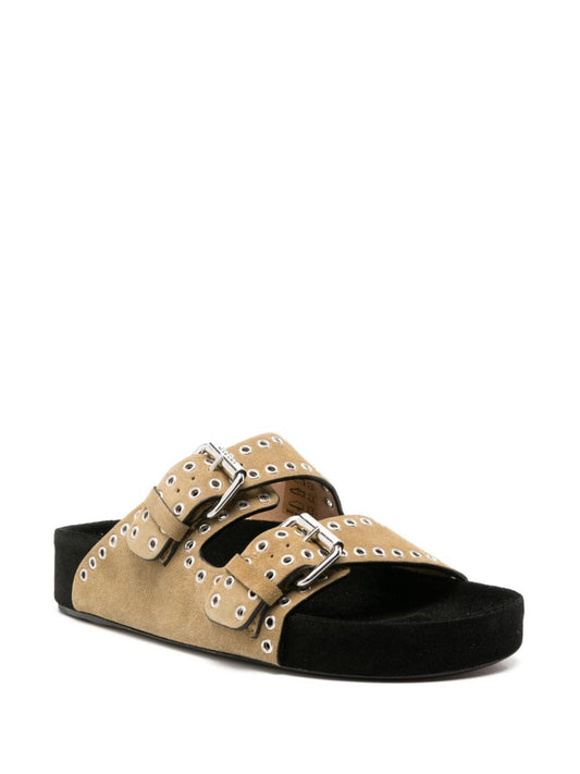 Lennyo eyelet-embellished sandals