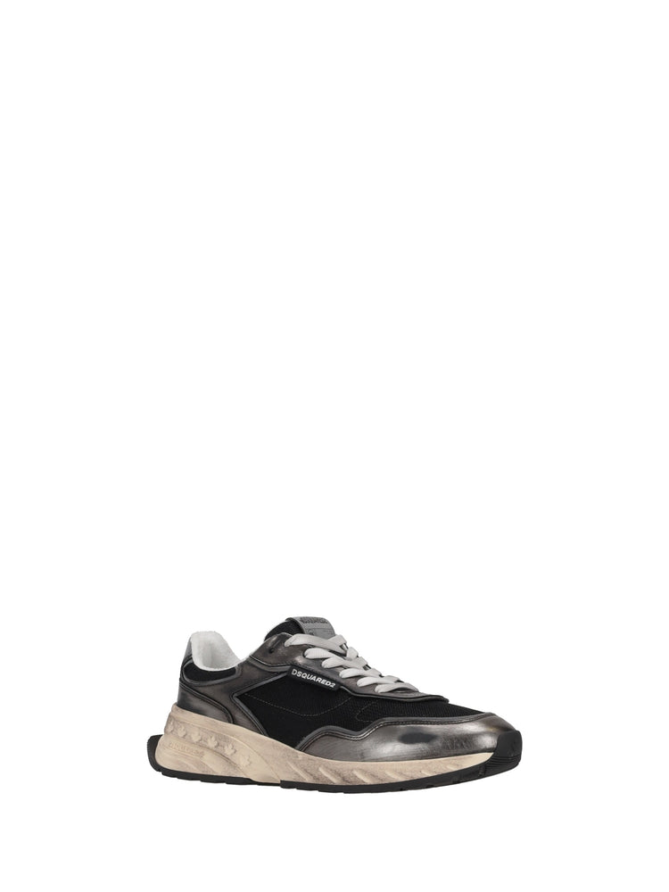 Lace-Up Low Top Sneakers