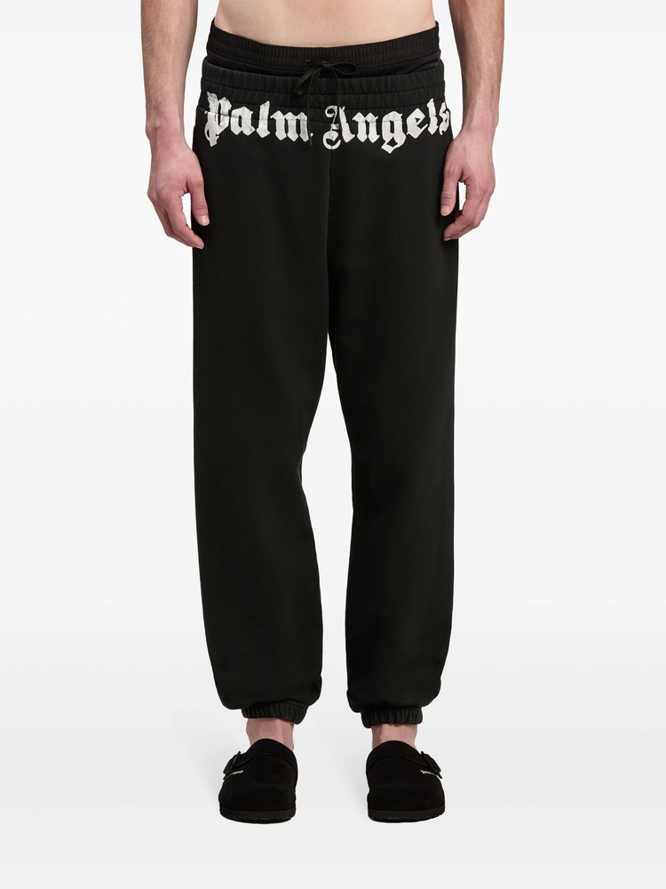 logo-print cotton track pants