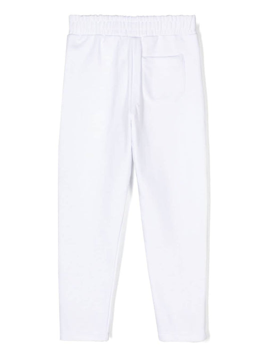 star-print jersey trousers