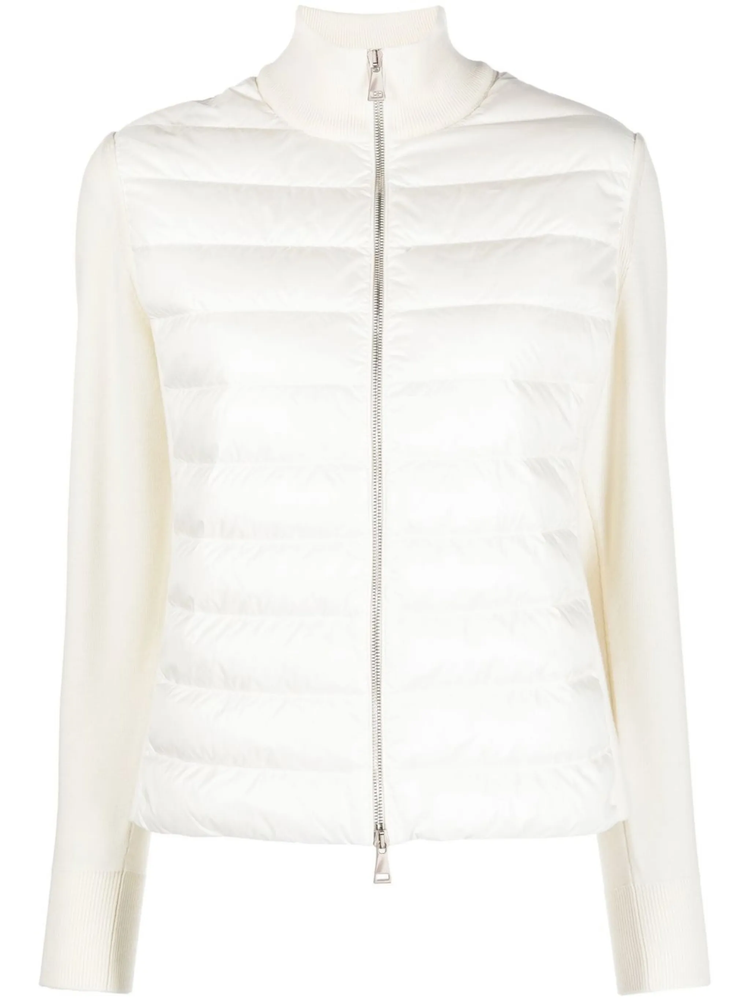 quilted padded cardigan