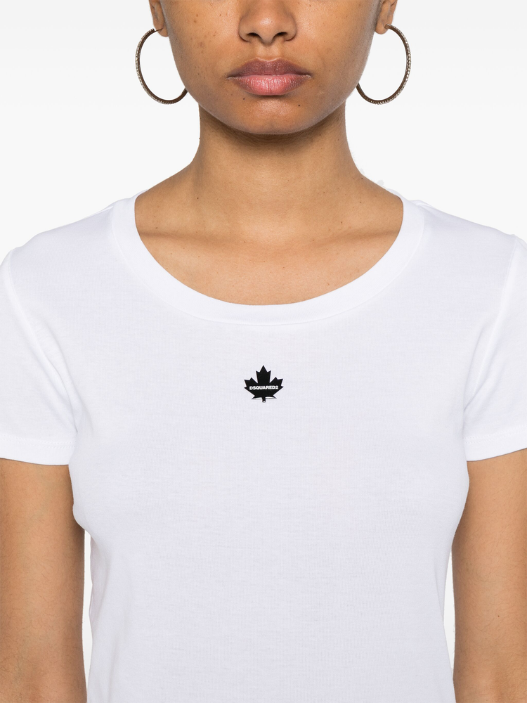 appliqué-logo cotton T-shirt