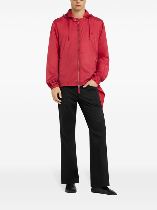 AC hooded windbreaker