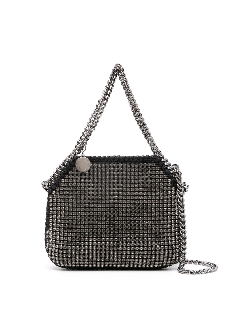 mini Falabella shoulder bag all over crystal