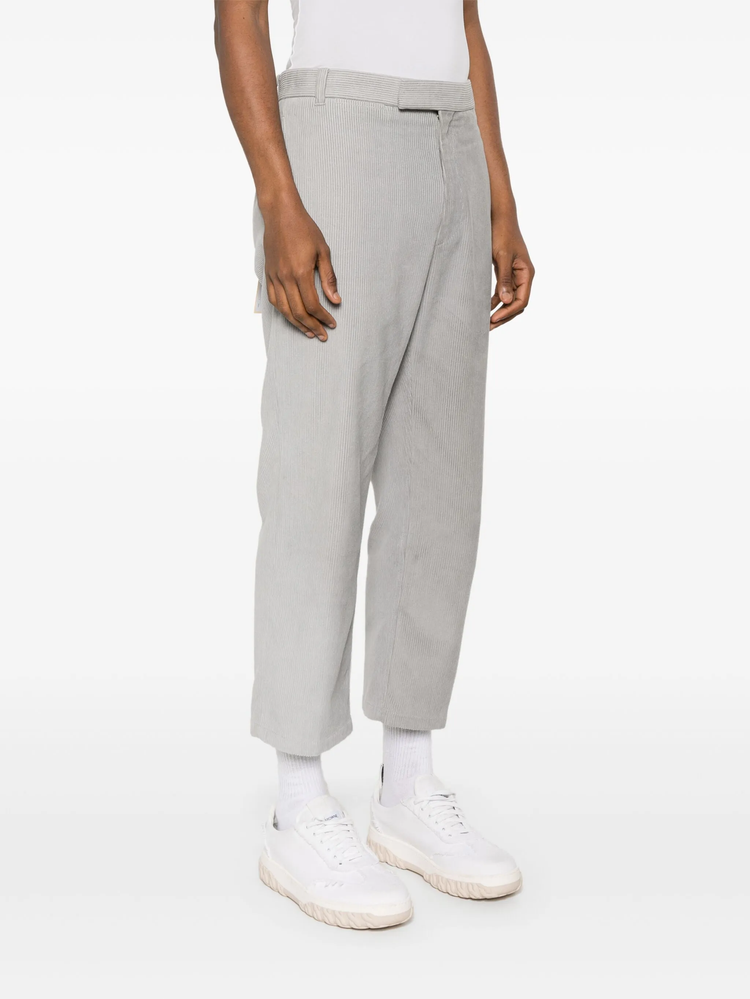 mid-rise straight-leg trousers