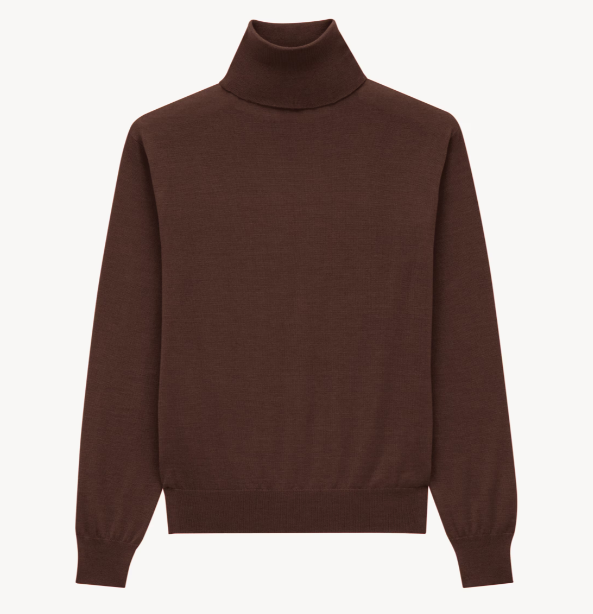 PULL COL ROULE CACHEMIRE LAINE