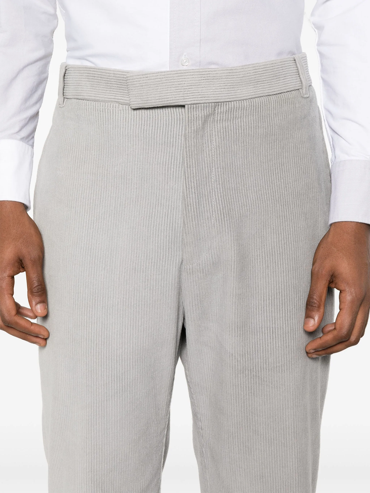 mid-rise straight-leg trousers