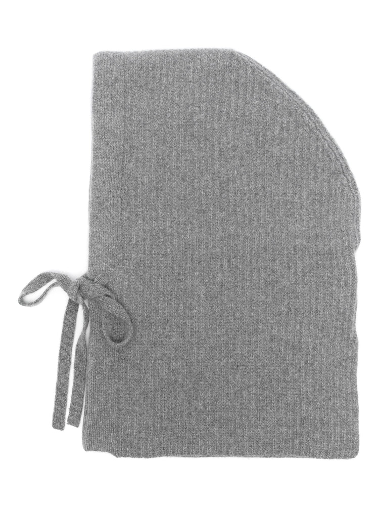 ribbed-knit balaclava