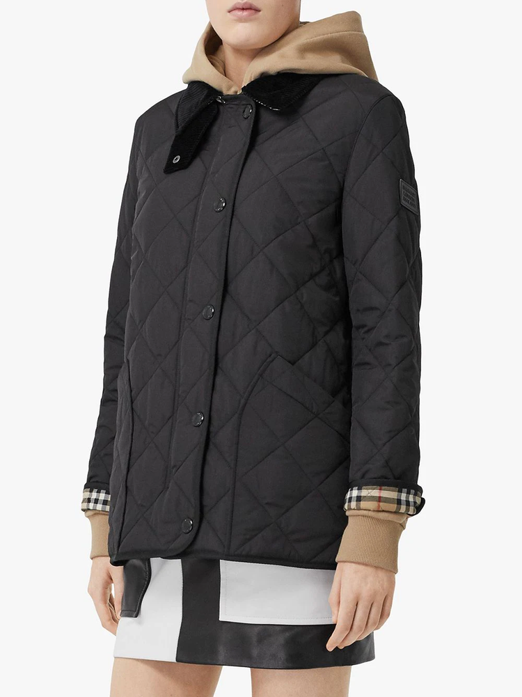 diamond quilted thermoregulated barn jacket