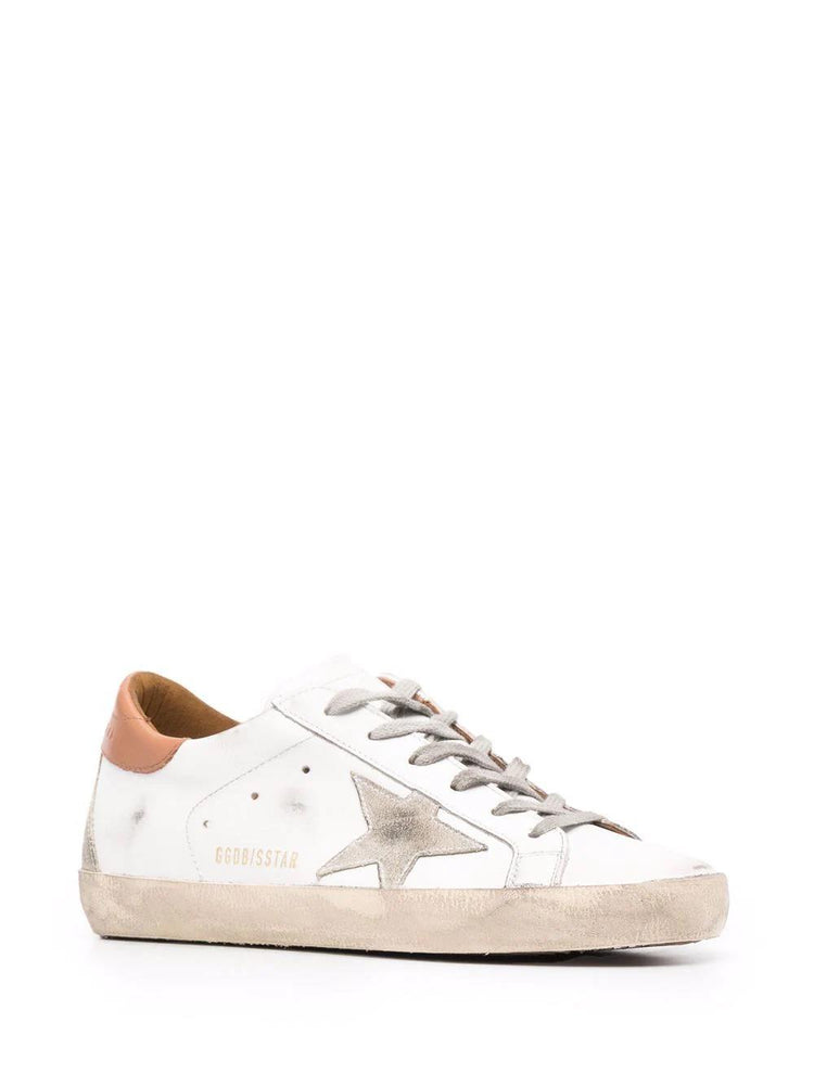 SUPER-STAR LEATHER UPPER AND HEEL SUEDE STAR AND HEEL