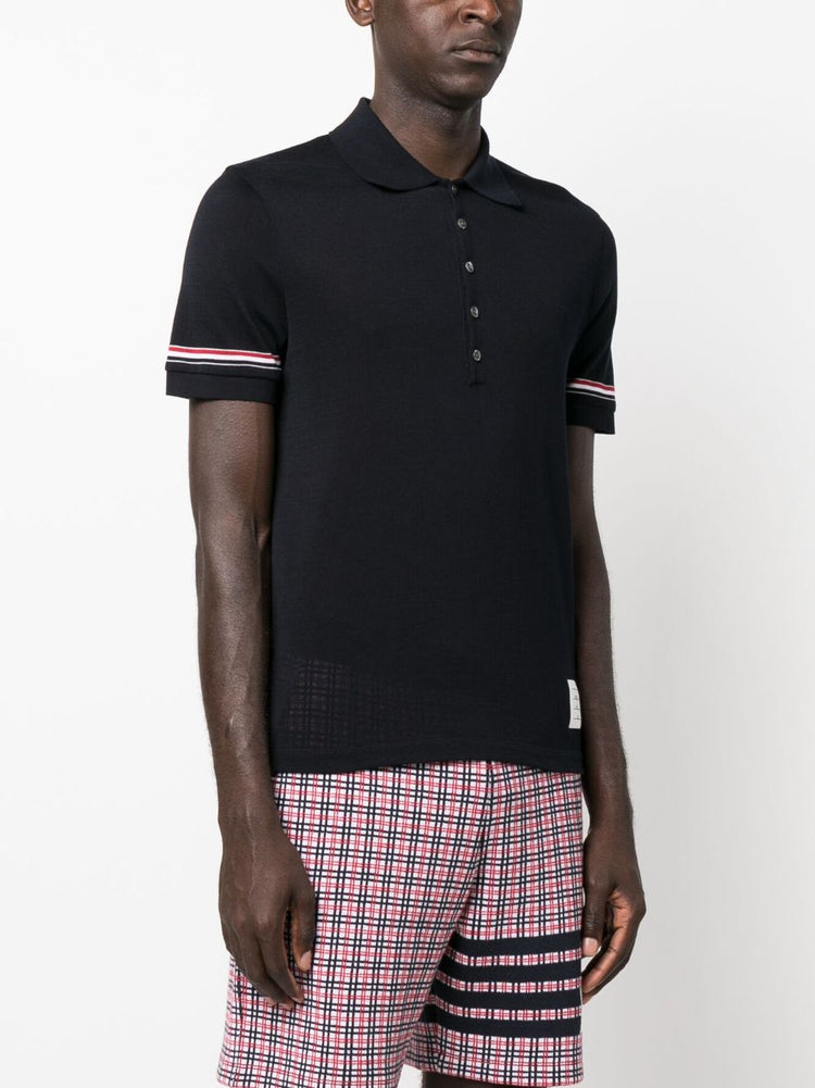 RWB-stripe polo shirt