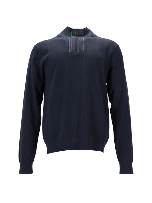 MENS SWEATER ZIP NECK
