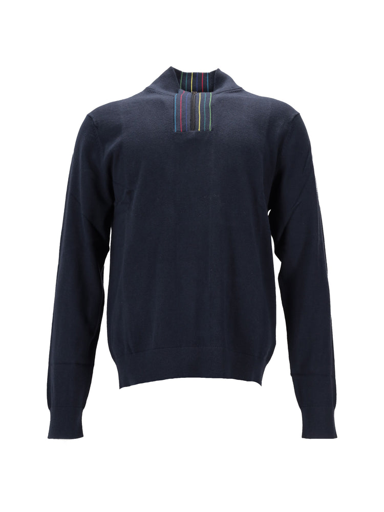 MENS SWEATER ZIP NECK