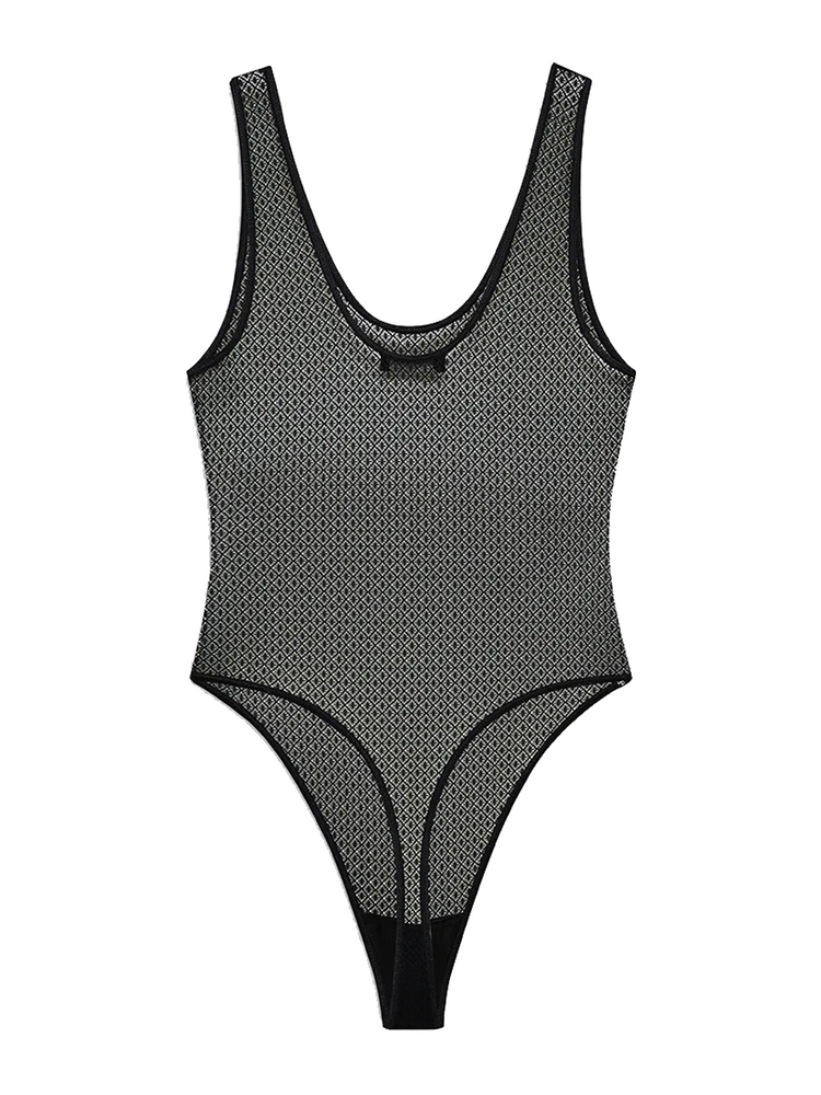 Alysha geometric bodysuit