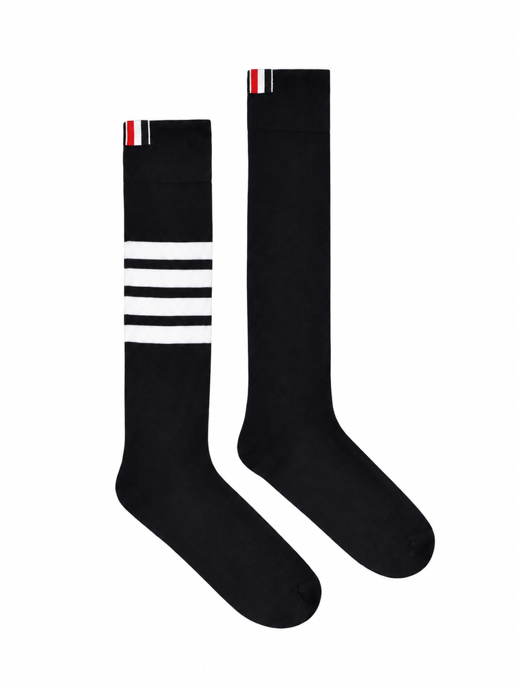 OVER THE CALF SOCK W/ 4BAR IN COTTON