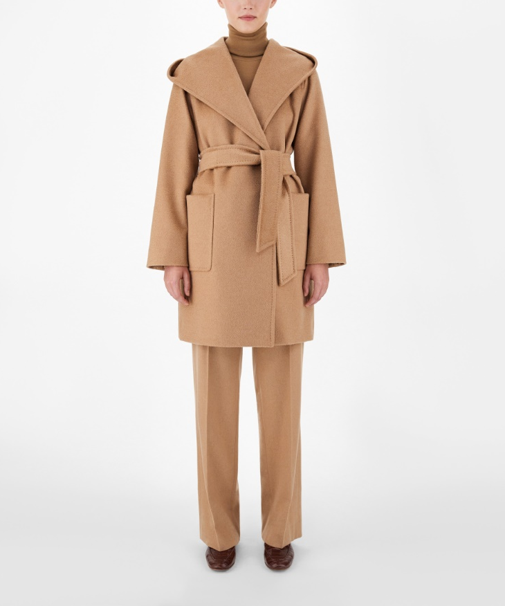 Rialto camel wool robe coat