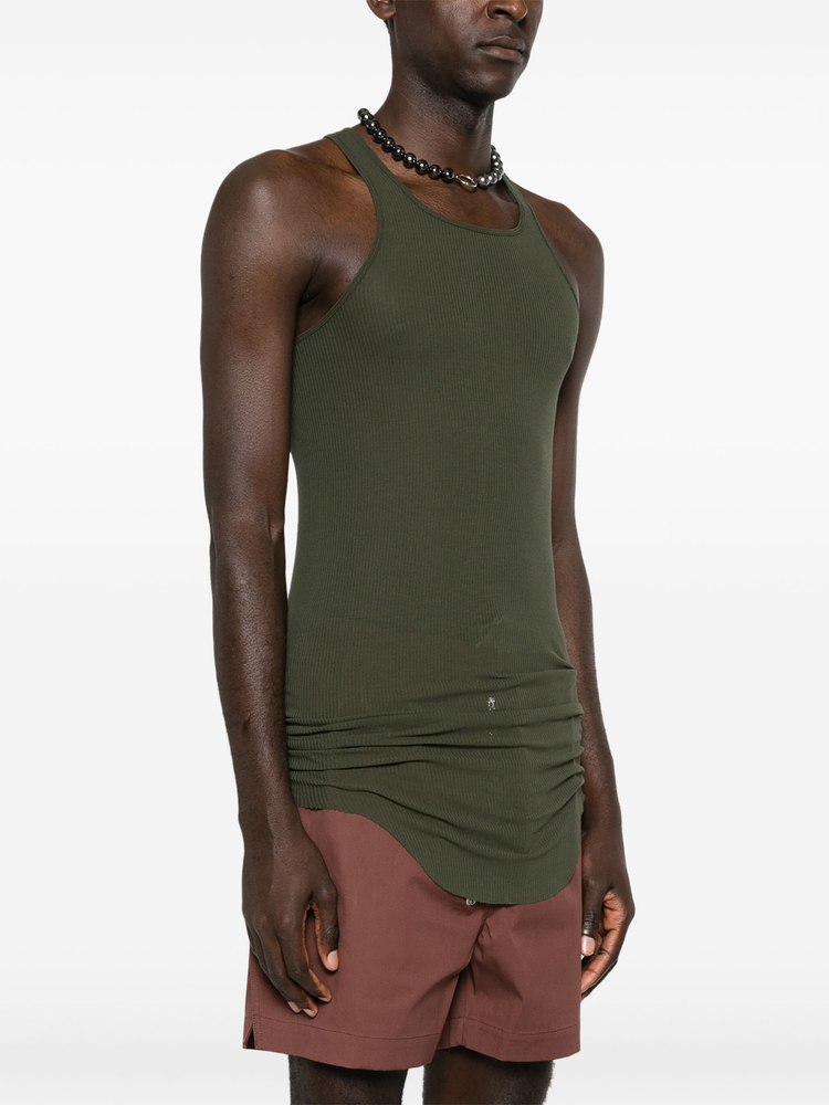 basic fine-ribbed tank top