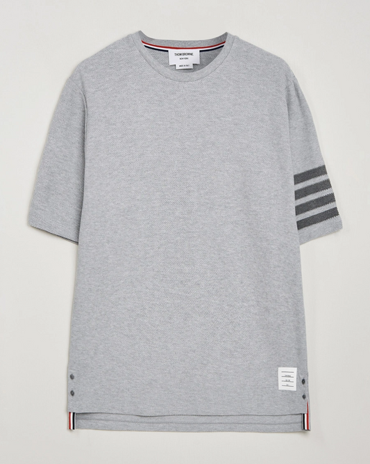 SHORT SLEEVE TEE IN TEXTURED PIQUE W/ ENG 4 BAR