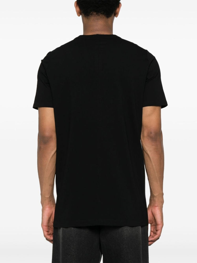 panelled cotton T-shirt